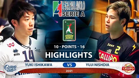 Yuki Ishikawa vs Yuji Nishida | Highlights | Italian Superliga | Milano ...