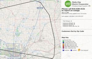 Clay Electric Power Outage Map - Zip Code Map