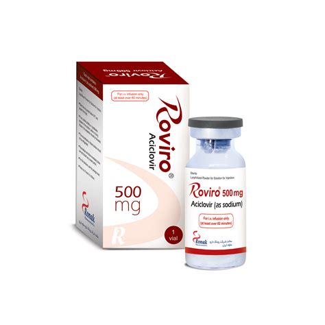 Roviro 500 mg/vial - شرکت داروسازی روناک