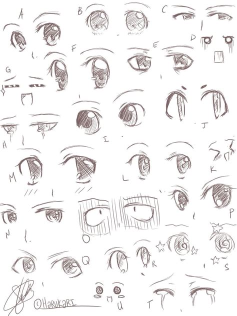 Cute Chibi Cute Anime Eyes Drawing - musingsofthemiddleschoolminds