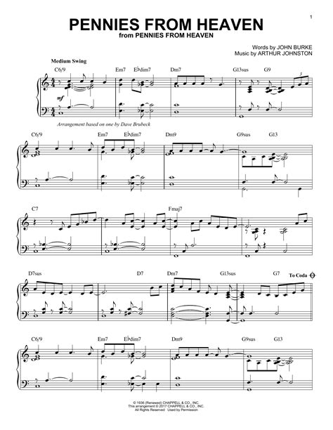 Pennies From Heaven | Sheet Music Direct