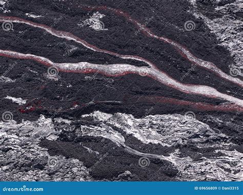 Lava Flow at Hawaii Volcano National Park Stock Image - Image of flow ...