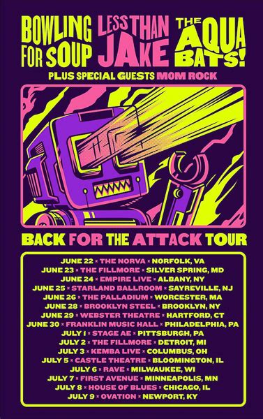 BOWLING FOR SOUP ANNOUNCE “BACK FOR THE ATTACK TOUR” W/LESS THAN JAKE ...