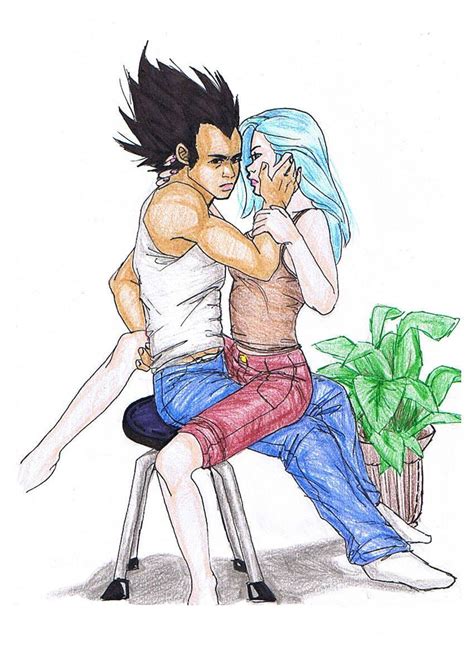 Vegeta and Bulma COLORED by lndzbrdn on DeviantArt