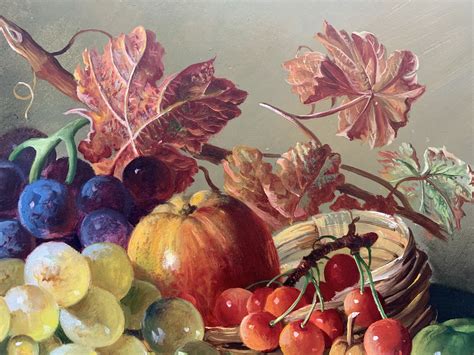 Still Life Oil Painting of Fruit by British Painter – Ascot Studios