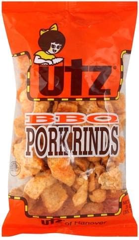 Utz BBQ Pork Rinds - 3 oz, Nutrition Information | Innit