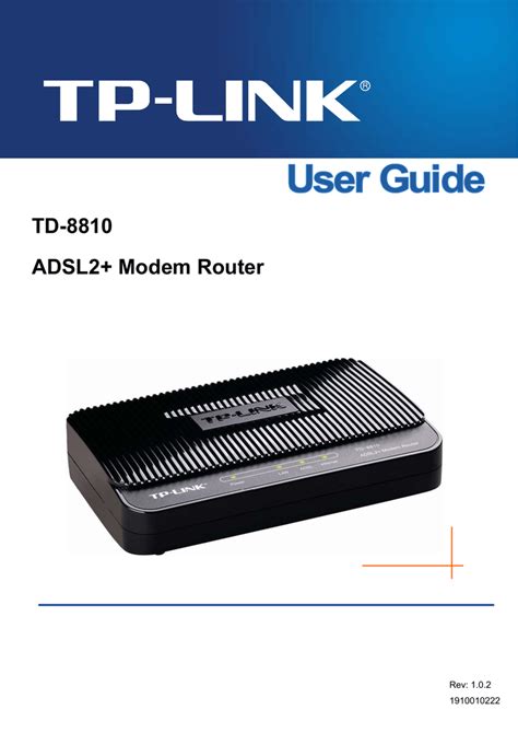 TP-LINK td 8810 Owner Manual | Manualzz