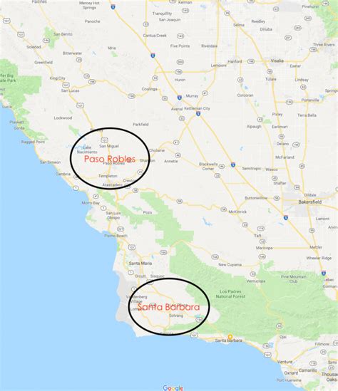 Where Is Paso Robles California On The Map - Printable Maps