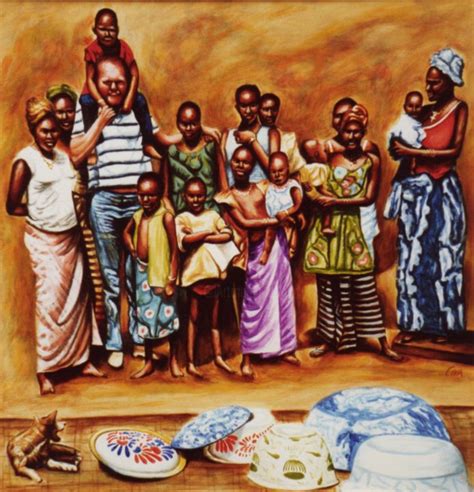 African friends in a village (Dan Civa)