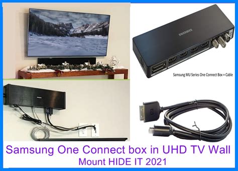 Samsung One Connect box in UHD TV Wall Mount HIDE IT 2023 Better