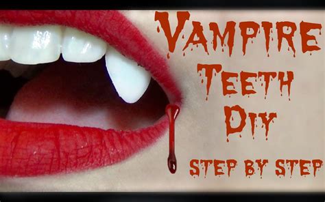 DIY Vampire Fangs Tutorial / LAST MINUTE HALLOWEEN IDEAS | Vampire ...