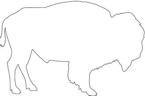 Bison - Free vector silhouettes on creazilla.com | Free applique patterns, Stuffed animal ...