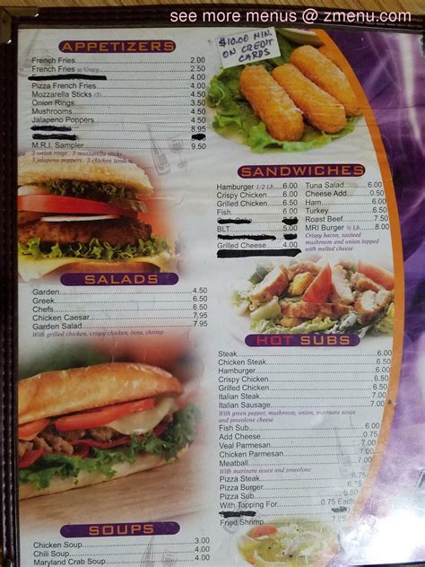 Online Menu of Middle River Inn Restaurant, Middle River, Maryland, 21220 - Zmenu