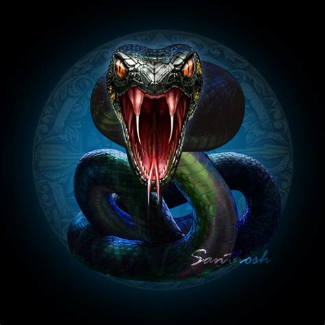 snake digital art illustrations