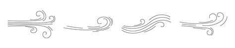 wind element flow doodle vector 24667546 Vector Art at Vecteezy