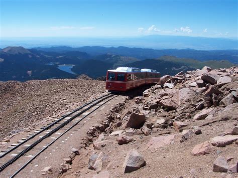 Cog Railway to the top of Pike's Peak American Continent, Pikes Peak ...