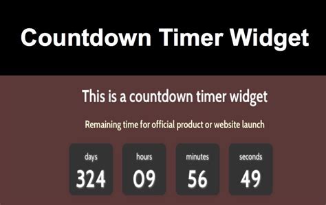 Free Countdown Timer Widget for Weebly Site – WebNots