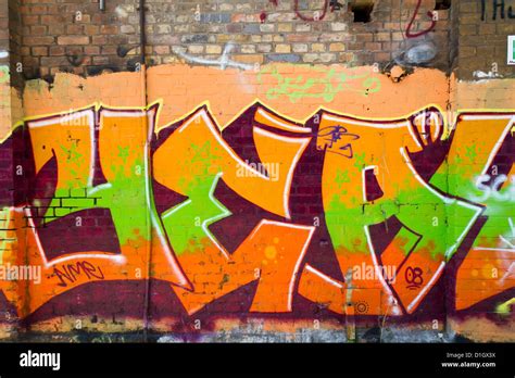 Typical Graffiti in Berlin Friedrichshain, Germany Stock Photo - Alamy