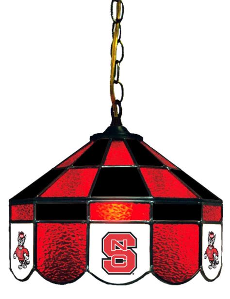 NC State Tiffany Stained Glass Lamps