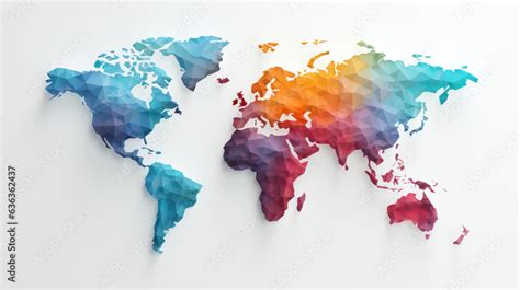 World map (AI generated) Stock Illustration | Adobe Stock