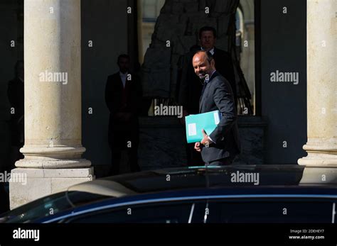 French Prime Minister Edouard Philippe attends to an ecological defense ...