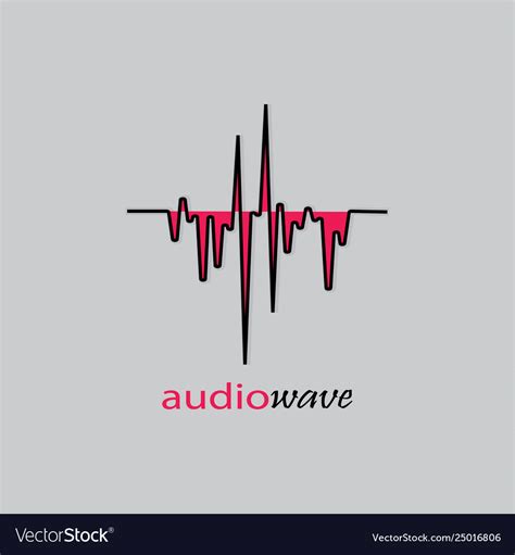 Audio wave logo Royalty Free Vector Image - VectorStock