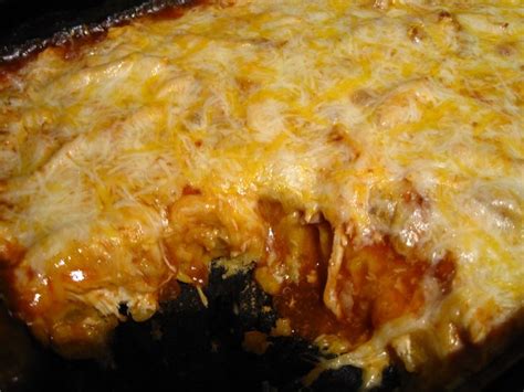 Easy Tamale Casserole * open cans, layer & bake * Cheese * Chili, corn, olives, kidney beans ...