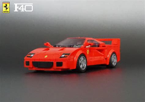 LEGO MOC Ferrari F40 - Speed Champions 8 Studs wide by AbFab74 | Rebrickable - Build with LEGO