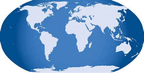 Clipart - Blue World Map