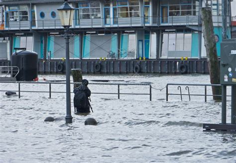 Flood in Hamburg stock photo. Image of stormy, severe - 35838658