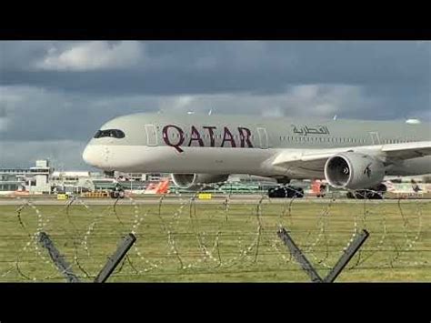 QATAR A350-1000 TAKEOFF MAN 12/2/24 - YouTube