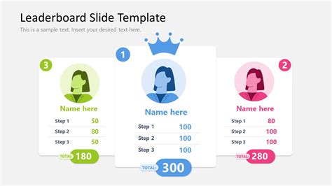 Leaderboard Slide Template for PowerPoint & Google Slides