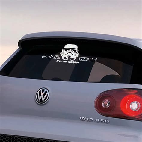 Storm Rooper design car rear windshield decor sticker,reflective car window styling stickers and ...