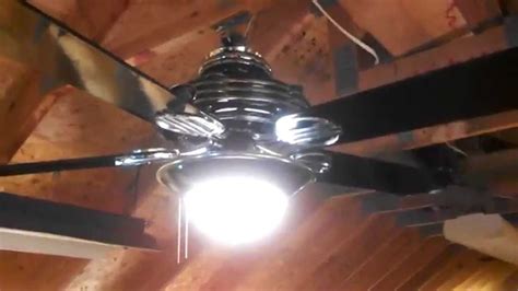 Hunter "1930s Original" Ceiling Fan model 23734 in gloss black (5 blades) - YouTube