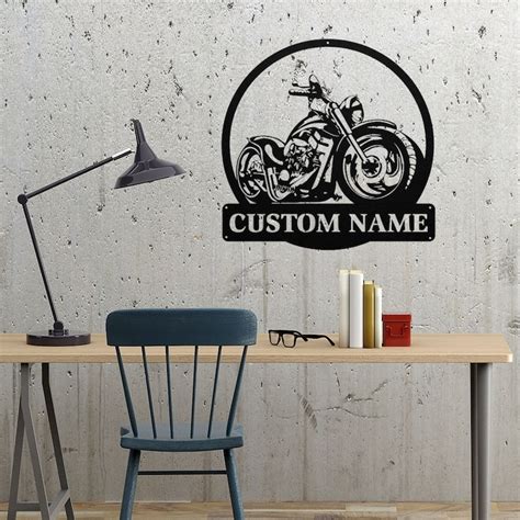 DINOZOZO Motorcycle Custom Metal Signs - Custom Laser Cut Metal Art & Signs, Gift & Home Decor