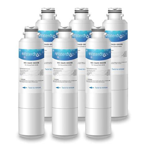 6 Pack Waterdrop DA29-00020B Refrigerator Water Filter replacement for ...