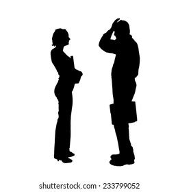 Two People Talking Silhouette Images, Stock Photos & Vectors | Shutterstock