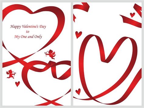 Set of two Valentine’s Day card templates. 273202 Vector Art at Vecteezy