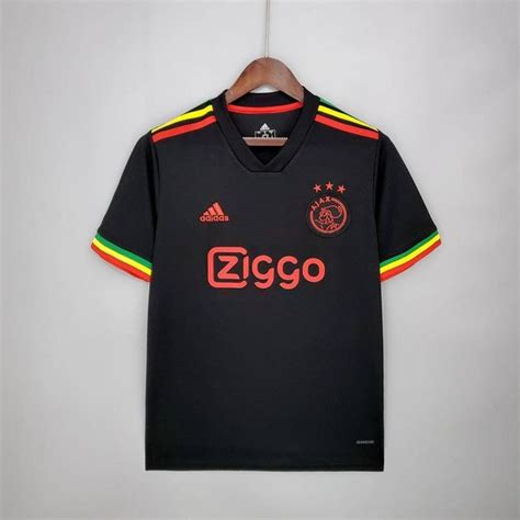 Ajax 2021/22 Reggae Black 3rd Kit Football Shirt Bob Marley - Etsy UK