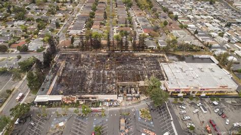 From above: The charred husk of San Jose's Blossom Hill Home Depot ...