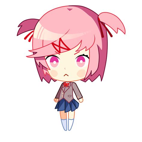 HD Natsuki chibi by me! : DDLC