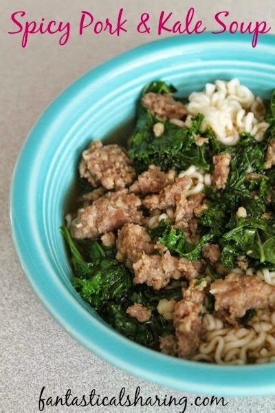 Fantastical Sharing of Recipes: Spicy Pork & Kale Soup