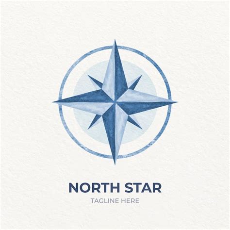 Free Vector | Watercolor north star logo in 2023 | Star logo, North ...