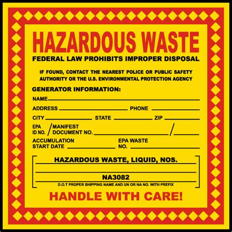 Hazardous Waste Label - Get 10% Off Now