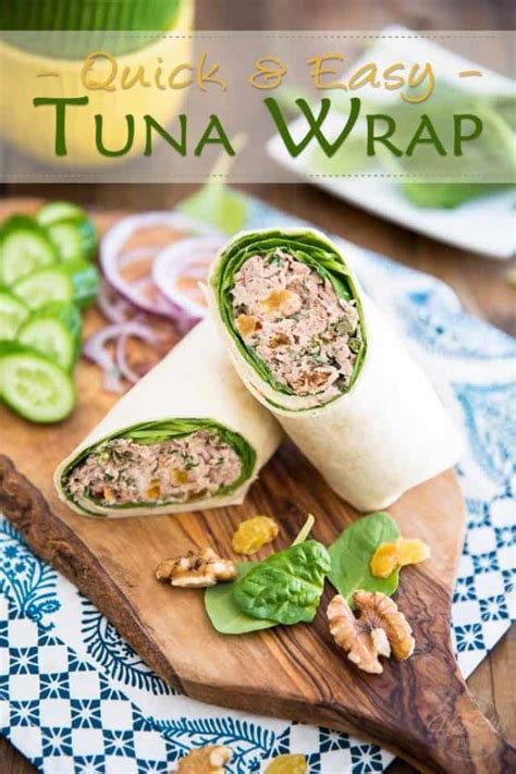 My go-to Tuna Wrap • The Healthy Foodie