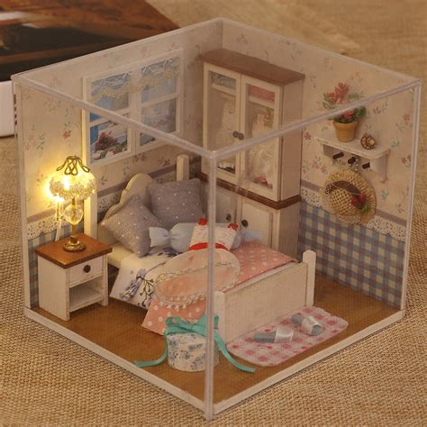 Miniature Super Mini Size Doll House Model Building Kits Wooden ...