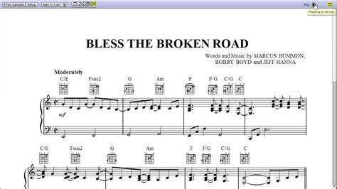 Bless The Broken Road - Piano Sheet Music - YouTube