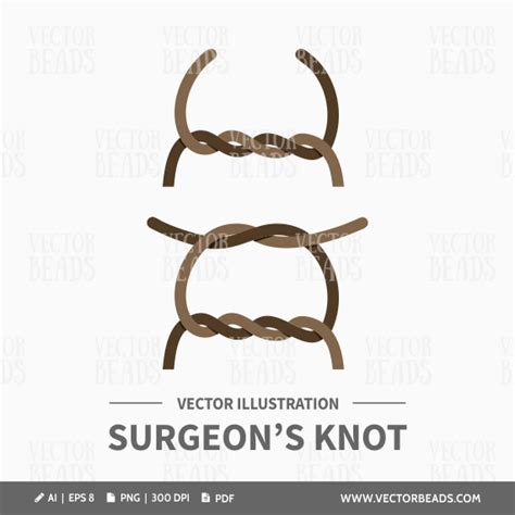 how to make surgeons knot | Vector Beads