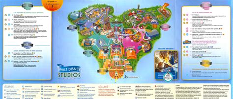 Plan des parcs Disneyland Paris + Programme