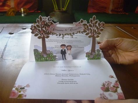 Pop Up Wedding Invitations